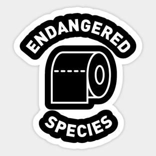 Toilet Paper Endangered Species Sticker